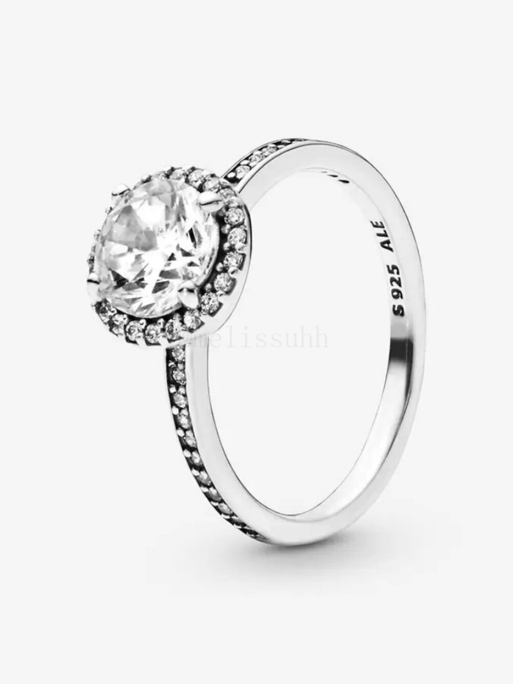 Pandora Round Sparkle Halo Ring